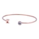 thumbnail image 2 of Pulsera Mujer Inicial Letra LuckyLy, Acero Inoxidable y Zirconia Cúbica, Modelo Sonia rosa UNITALLA, 2 of 8