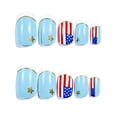 thumbnail image 6 of 4th Of July Nails, Independence Day Flag Fake Nail Art Nails Wear Nails 24PCS, 6 of 7
