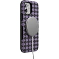thumbnail image 6 of Case for iPhone 12/12 Pro Case | Harlequin Midnight Diamond | Black and Purple | Bold Protective Design | MagSafe Compatible Design, 6 of 6