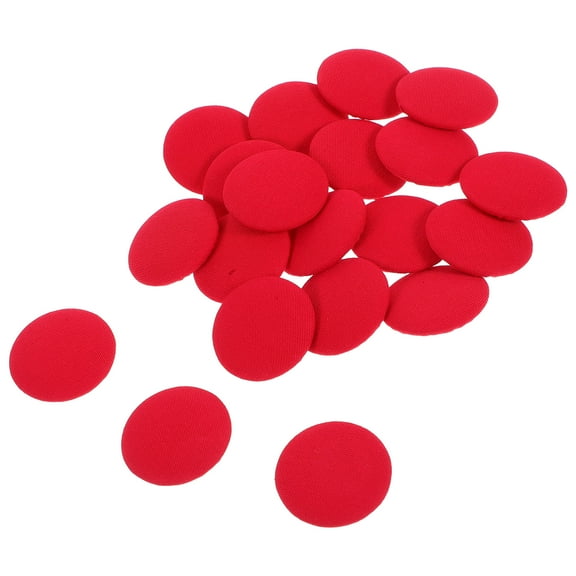 PTOOTP Elegant Red Fabric Covered Buttons for DIY Coats Jackets Suits