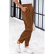 thumbnail image 3 of Pantalones PRETTYGARDEN 2025 de tiro alto, largo hasta el tobillo, color marrón, talla M, 3 of 9