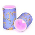thumbnail image 2 of Excavator Blue Pattern Flameless LED Candle Set with Remote, Battery Operated Color Changing Pillar Candles, Set of 2, 2 of 7