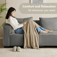 thumbnail image 6 of ASHOMELI 3-Seater Modular Sectional Sofa,Soft and Comfortable, Suitable for Living Room, Bedroom, Flat (Gray), 6 of 7