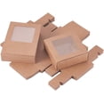 thumbnail image 2 of BENECREAT 10PCS Brown Kraft Paper Box With Clear Window... 2 of 13