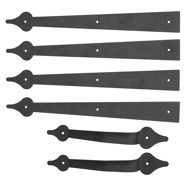 Garage Gate Handle, Screw Mounted Garage Door Hinges Handles Metal American Style For Garage For Carriage House