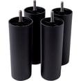 thumbnail image 1 of Patas para Mueble y Sofá Alto 20 cm en Plástico JAMW Juego de 4 Patas para Sillón y Decoración Color Negro, 1 of 5