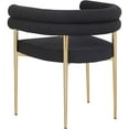 thumbnail image 6 of Meridian Furniture Brielle Black Boucle Fabric Dining Chair (Set of 2), 6 of 6