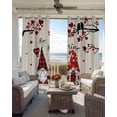 thumbnail image 3 of Valentine's Day Black Out Curtains 63 Inch Long, Room Darkening Draperies Curtains Panels, Red Gnomes Love Balloon Birds Trees Thermal Insulated Curtain for Bedroom Living Room 52"x63" 2 Panels, 3 of 8