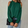 thumbnail image 5 of Ketyyh-chn99 Womens Long Sleeve Tops Fashion Fall T Shirts for Women Fashion Long T Shirt Green,M, 5 of 5