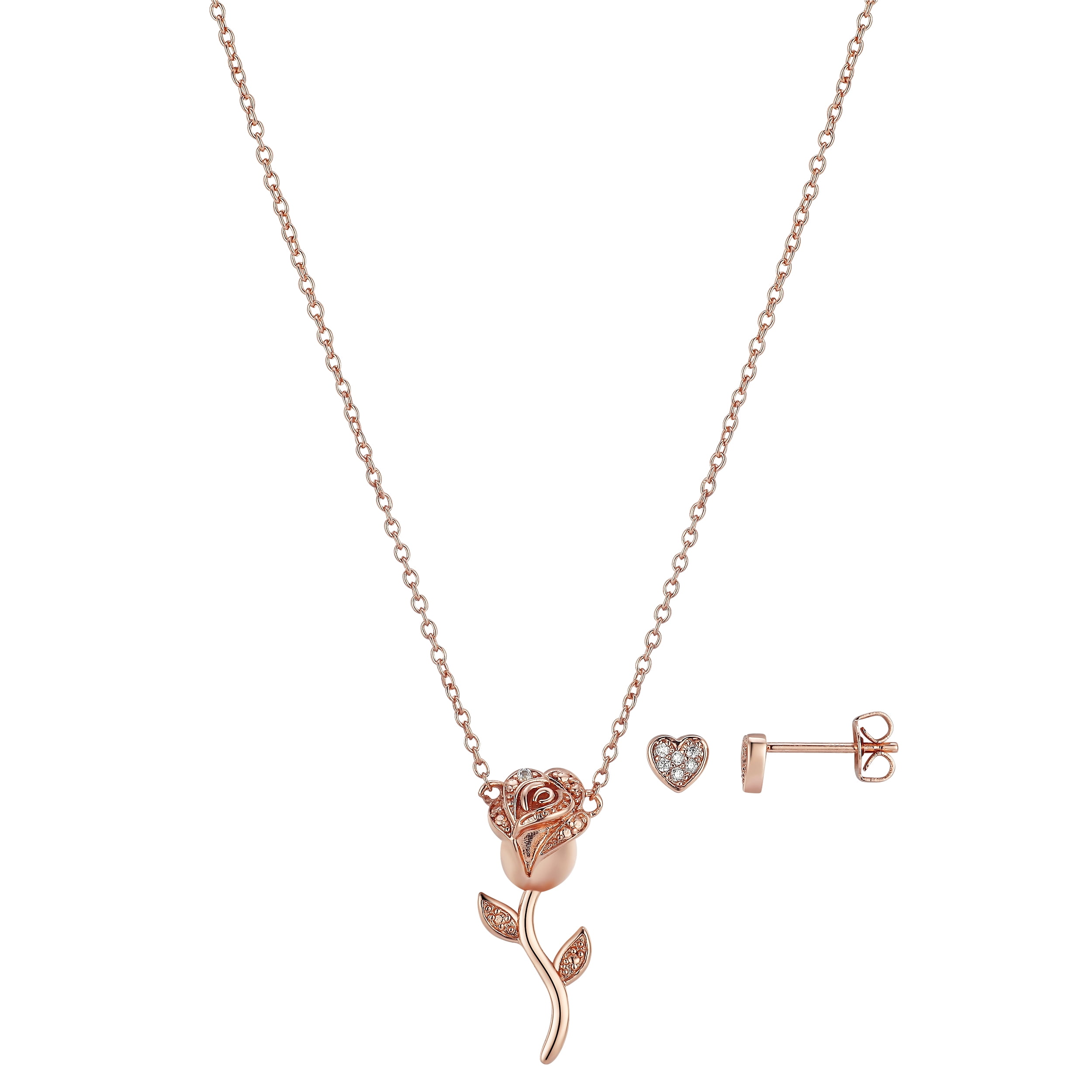 Believe By Brillianc 14kgfl Cz Rose Set