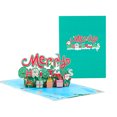 thumbnail image 1 of Tarjeta emergente de Feliz Navidad, Tarjetas de felicitación emergentes 3D para Navidad, Tarjetas de Navidad emergentes, Tarjeta de Navidad 3D, 1 of 5