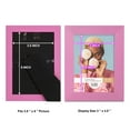 thumbnail image 5 of Grooved 3.5 in. x 5 in. Pink Picture Frame (Set of 2), 5 of 8
