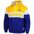 thumbnail image 2 of Men's New Era Blue Seattle Mariners Ripstop Raglan Quarter-Zip Hoodie Windbreaker Jacket, 2 of 3