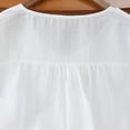 thumbnail image 6 of Kelon Womens Tops Short Sleeve Shirts V Neck Linen Cotton Work Blouses Business Casual Outfits Lightweight Shirt Casual Going Out Top, 3XL, 6 of 8