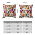 thumbnail image 2 of Yiaed Cute Doodles Print Pillow Covers Super Soft Decorative Square Throw Pillow Covers Case Cushion Covers for Sofa Couch Bedroom Car Decor（No pillow core）-18"x18", 2 of 7
