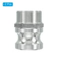 thumbnail image 3 of Uxcell 2 Paquete 2" Adaptadores de Bloqueo de Cámara de Aluminio - Adaptador Macho x Rosca NPT Femenina, 3 of 5