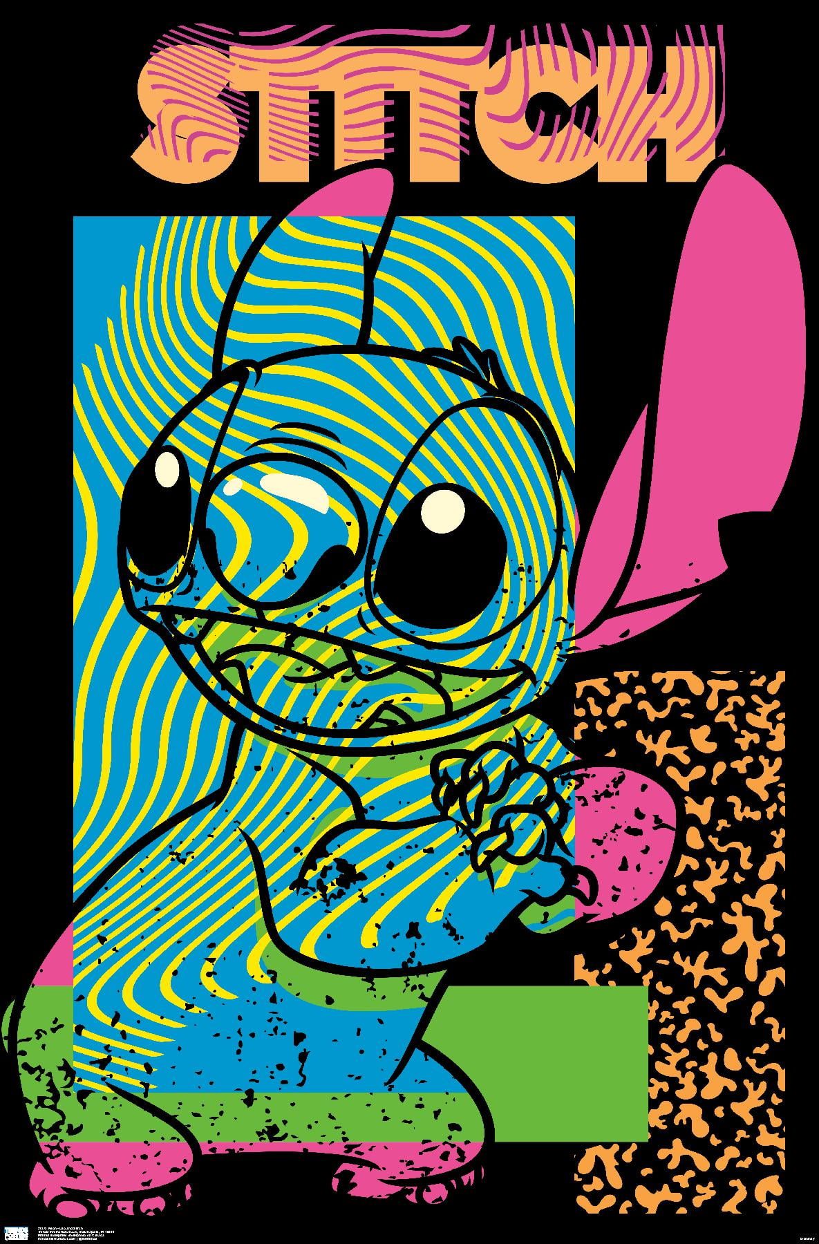 Neon Disney Lilo and Stitch Neon Wall Poster,