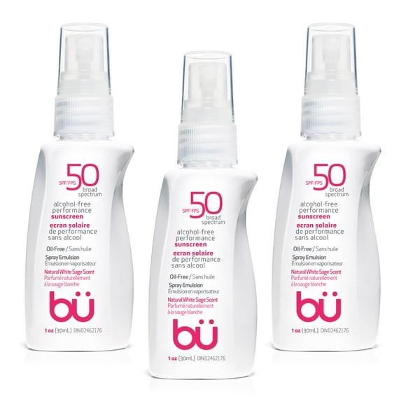 Spray de protección solar con SPF 50 para rostro y cuerpo de 30 ml (paquete de 3)