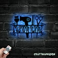 thumbnail image 5 of Craftnamesign Custom Hair Salon Metal Wall Art LED Light, Custom Hair Stylist Name Sign, Home Decor, 5 of 5