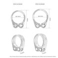 thumbnail image 3 of TOOPRE Abrazadera para sillín de bicicleta Abrazadera para tubo de sillín de aleación de aluminio Accesorios para ciclismo, 3 of 7