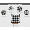 thumbnail image 3 of Vargottam Square Pillow Cover - Decorative Pillow Covers18x18 Inches,PrintedWhite & BlackThemePillowcase, DecorativeSquareCushionCovers, 3 of 4