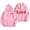 Pink, variant on Zip up Sweatshirt Dress Women Zip Sweatshirts for Women Hoodies Hooded Sweat Shirt for Womens Hooded Long Sweatshirt up 3xl Hoodie Womens Hoodies Word Graphic Sweatshirts White XXL