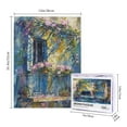 thumbnail image 4 of 500 PCS 500 Piece Vibrant Jigsaw Puzzle Window Flowers,Brain Challenge,Charm Artworks For Flower Enthusiasts,Oil Painting Style Wooden Puzzles,Great For Relaxation And Display For Puzzle Lovers, 4 of 6