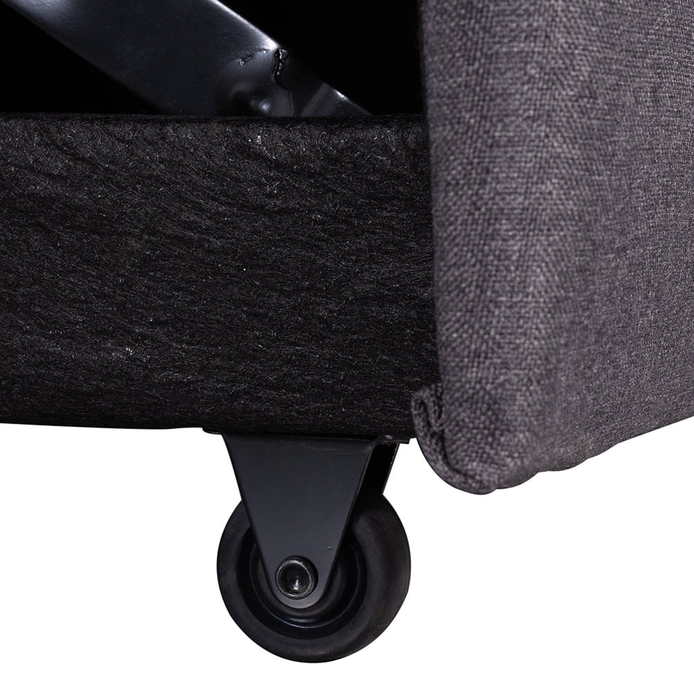 Lowestbest L-Shaped Sofa Bed, Upholstery Reversible Sleeper Sectional Sofa with Storage Space and 2 Tossing Cushions Lowestbest L-Shaped Sofa Bed, Upholstery Reversible Sleeper Sectional Sofa with Storage Space and 2 Tossing Cushions