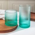 thumbnail image 1 of Vasos para beber Lumkit acanalados de 240 ml y 350 ml, 8 unidades, verdes, 1 of 7
