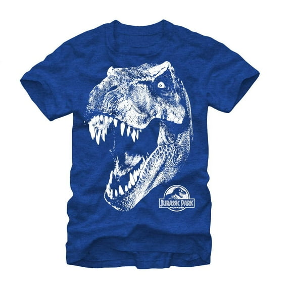 Men's Jurassic Park Tyrannosaurus Rex  Graphic Tee Royal Heather Small