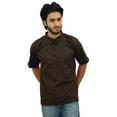 thumbnail image 6 of Atasi Men's Mandarin Collar Cotton Short Kurta Casual Ethnic Shirt-XXX-Large, 6 of 9