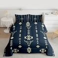 thumbnail image 2 of Manfei Bohemian Aztec Bedding Comforter Set for Adult, Hippie Sheep Skull Twin Comforter Sets, Mandala Boho Style Reversible Bedding Set, Breathable Home Decor, 2 Pieces, 2 of 8