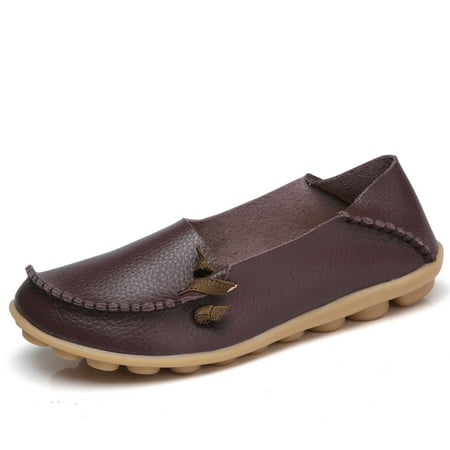 

Shoes for Women KKCXFJX Women Round Head Casual Flat Shoes Loafers Soft Bottom Casual Single Peas Shoes