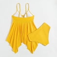 thumbnail image 2 of Trajes de baño de una pieza de talla grande para mujer Trajes de baño para mujer Traje de baño sexy con cuello halter y cordones XL-4XL, 2 of 6