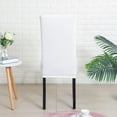 thumbnail image 2 of Chair Covers for Dining Room Set of 6 Pack Stretch White Chair Slipcovers for Parson Chairs 6 Pieces Washable Removable, 2 of 6