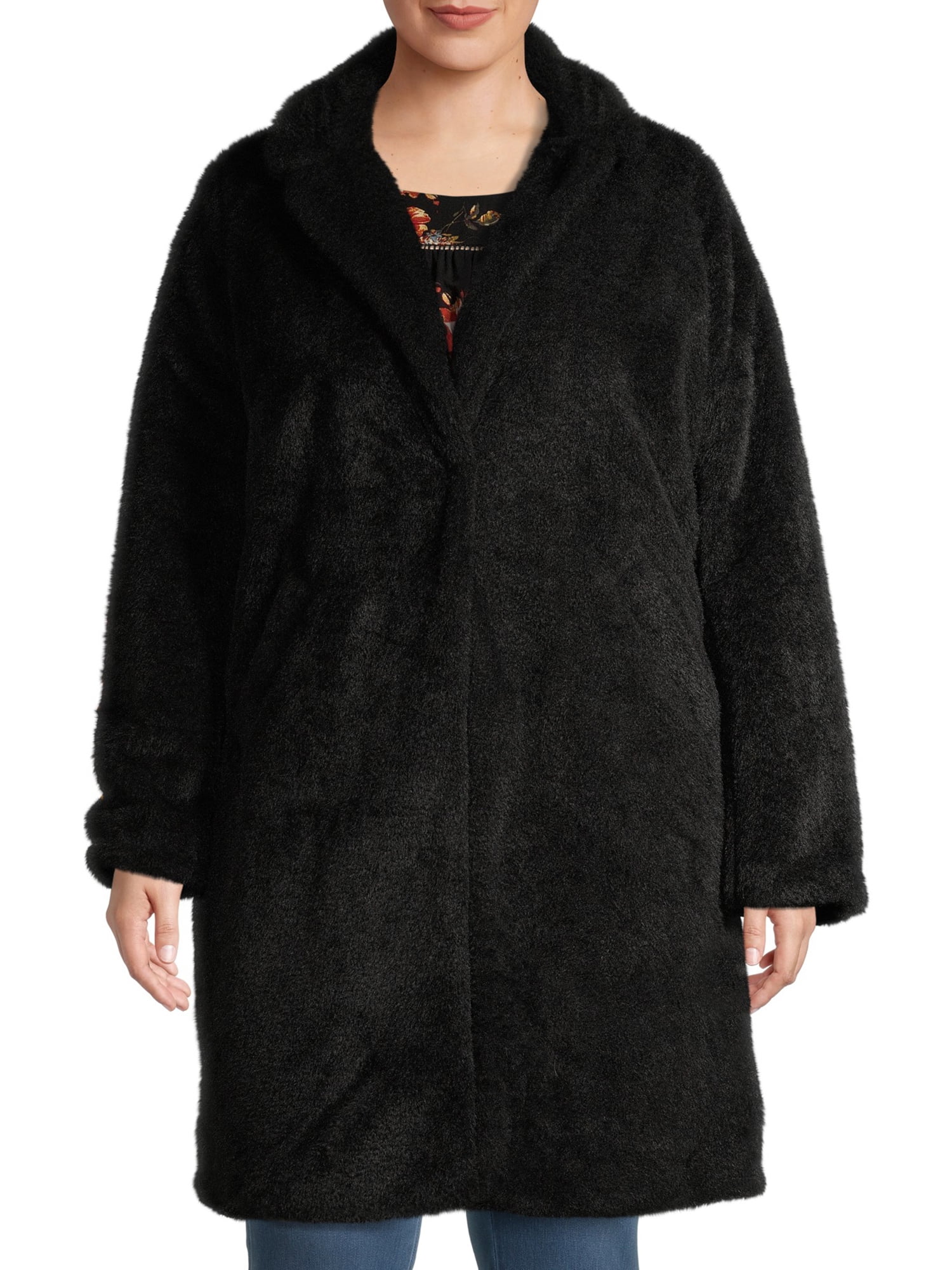 womens plus sherpa coat
