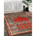 thumbnail image 3 of Ahgly Company Machine Washable Indoor Square Traditional Khaki Green Area Rugs, 8' Square, 3 of 7