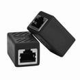 thumbnail image 1 of 2 piezas RJ45 hembra a hembra adaptador de red LAN acoplador conector extensor de red Ethernet, 1 of 15