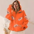thumbnail image 6 of Warm Pack Front Hooded Sweatshirt Women's Athletic Football Visual Casual Down Coat For Active Routines, 6 of 8