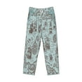 thumbnail image 4 of Balery Pirate Adventure Map print Men's Pajama Pants,Ultra Lightweight Pjs,Lounge Pant-Medium, 4 of 9