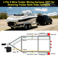 thumbnail image 7 of 30FT 4 Pin 5 Wire Trailer Wiring Harness, Trailer Light Kit with Connector Plug for Tail,Brake and Turn Signals, 7 of 7