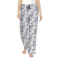 thumbnail image 1 of Fotbe Indigo Tie Dye Pantalones de Pijama para Mujer, Pantalones de Dormir, Pantalones Pj con Cordón y Bolsillos-XX-Large, 1 of 6