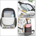 thumbnail image 4 of Soccer and Trophy White Pattern 17" School Backpacks for Teens,Waterproof Oxford Fabric,S-Shape Padded Straps for School,Travel,Hiking,Camping, 4 of 6