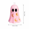 thumbnail image 3 of Halloween Home Decor, Halloween Party Decorations, Halloween Ghost, Gold Accent Decor, Odorless Golden Star Printed Goth Cute Ghost Shaped Soy Wax Decorative Candle 2.5X2.75 Inch,, 3 of 7