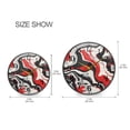 thumbnail image 3 of Red Black Liquid Marble Round Wall Clock 9.5 Inch Non-Ticking Silent Battery Operated Clock for Home Kitchen Office School Decor, 3 of 9