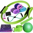thumbnail image 1 of New Pilates Essentials Kit for Women, Pilates Kit for Home Workouts Women, Pilates Kit for Home Workouts, Booty Bands for Working Out Glutes Yoga Ball(Blue), 1 of 8