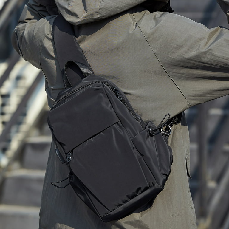 Men Sling Backpack One Shoulder Crossbody Bag Student School Work Travel  Hiking