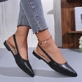 thumbnail image 4 of Miluxas Slingback Flats for Women Pointed Toe office Work Dressy Ballet Flats Comfortable Closed Toe Business Casual Flat Dress Shoes Black 7(39), 4 of 9