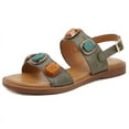 thumbnail image 6 of Women's Open Toes One Band Ankle Strap Flat Sandals, 6 of 7