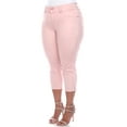 thumbnail image 4 of White Mark Women's Plus Size Capri Jeans, 4 of 6